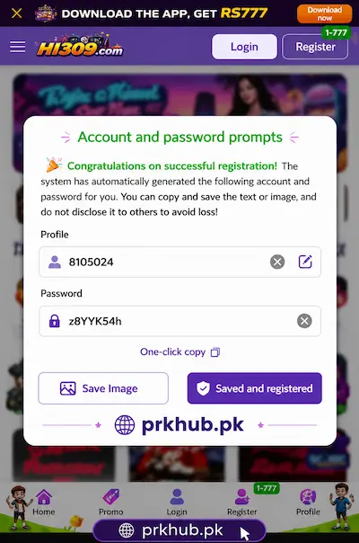 P86K Game Register Free