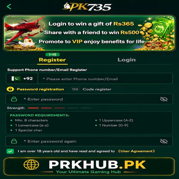 Register PK735 Game Apk Download 2026